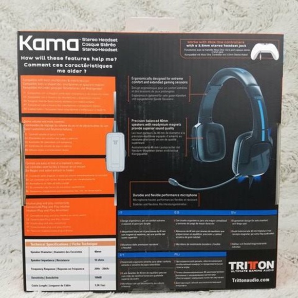 PS4 TRITTON Kama Stereo Headset - Picture 3 of 8